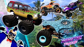 Monster Jam INSANE Racing, Freestyle and High Speed Jumps #91 | BeamNG Drive | Grave Digger