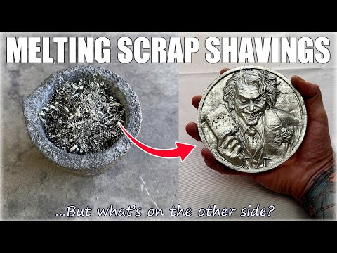 Melting Aluminum Scrap Shavings - Double Sided Joker Coin: Metal Casting At Home