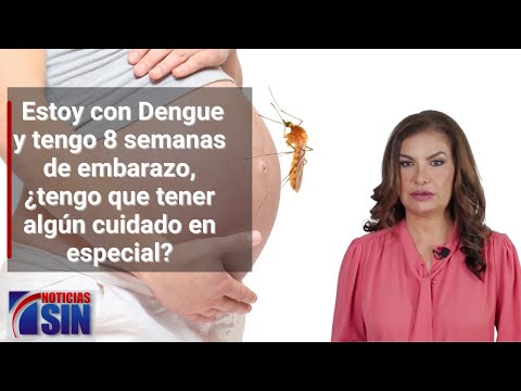 Estoy con Dengue y tengo 8 semanas de embarazo, ¿tengo que tener algún cuidado en especial?