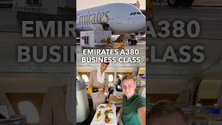 Worth the Hype? Emirates A380 Business Class. ✈️ #shorts #travel #aviation