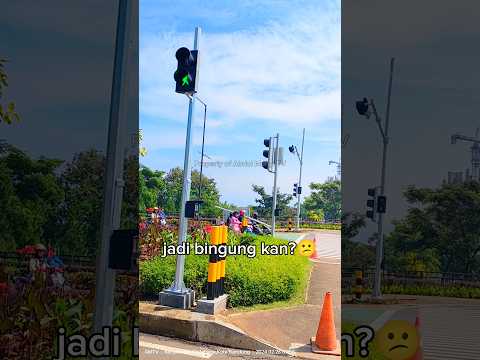 KETIKA MAU NYEBRANG, DIBUAT BINGUNG LAMPU MERAH 🚦? #trafficlight #lampumerah #lampulalulintas #atcs