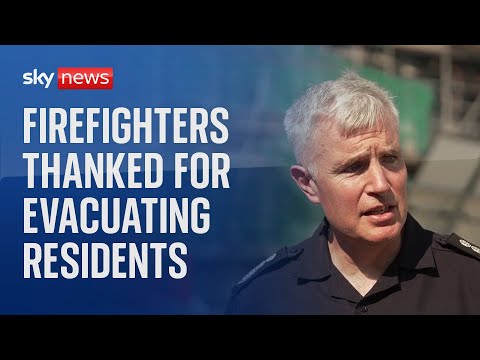 London fire: Firefighters praised for evacuating over 80 people