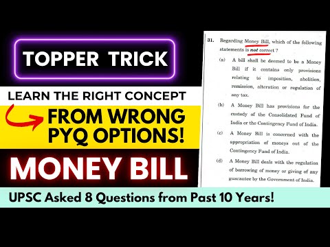 100% Questions Guaranteed in Prelims 2025! Money Bill for UPSC | Polity Concept