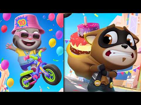 TALKING TOM GOLD RUN Birthday World (iOS Android)