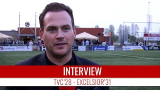 Screenshot van video Jos van der Veen: "We roemen onze teamprestatie ook enorm" | TVC'28 - Excelsior'31