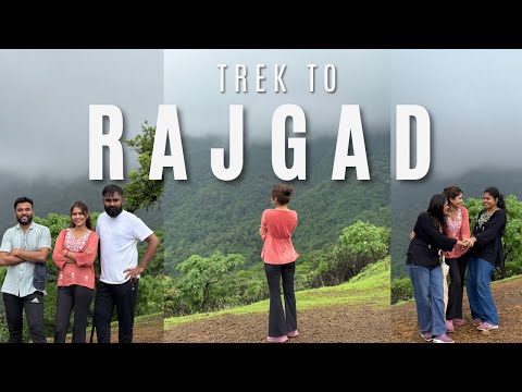 Rajgad trek ❤️‍🔥🙌🏻 || gunjavne darvaja pasun trek suru kela || #trekwithvaishu
