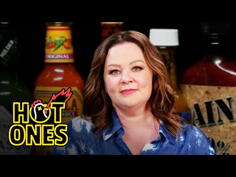 Melissa McCarthy Prepares For the Worst While Eating Spicy Wings | Hot Ones