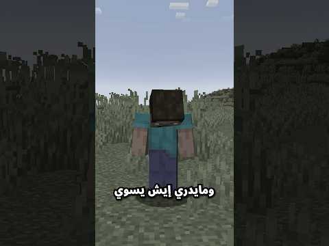 ستيف عنده مشكلة 😢 #minecraft #ماين_كرافت