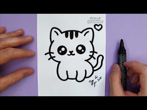 How to Draw a Kitten | Easy Step by Step Drawing