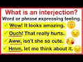 Understanding Interjections in English