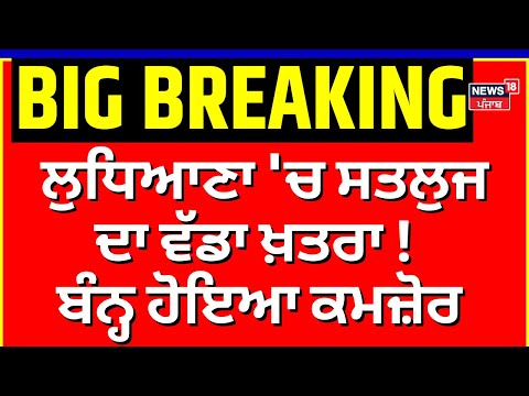 Ludhiana Floods | ਲੁਧਿਆਣਾ 'ਚ ਸਤਲੁਜ ਦਾ ਵੱਡਾ ਖ਼ਤਰਾ! ਬੰਨ੍ਹ ਹੋਇਆ ਕਮਜ਼ੋਰ | Sutlej River | News18 Punjab