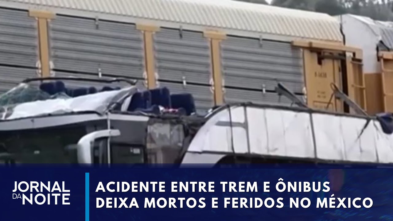 Acidente entre trem e ônibus deixa mortos e feridos no México