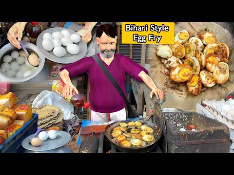 Bihari Style Egg Fry Cooking Indian Street Food Hindi Kahaniya Hindi Moral Stories Hindi Stories