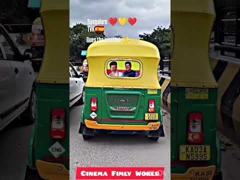 TVK Thalapathy with puneeth Rajkumar picture in Bangalore Auto🔥🔥🔥