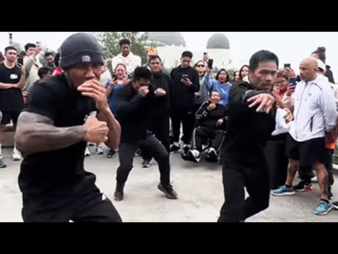Manny Pacquiao TEACHES his fighters a VALUABLE SPEED LESSON; firing on ALL CYLINDERS faster than all