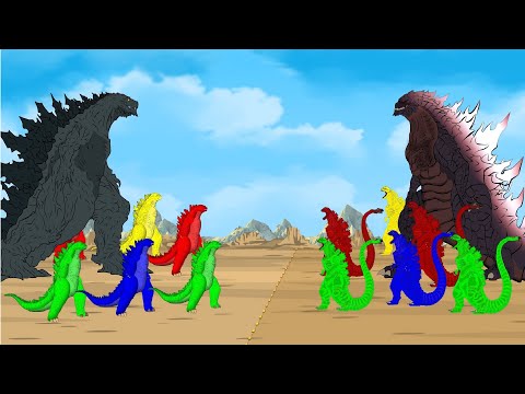 The Transfiguration of Godzilla vs Shin Godzilla: Atomic Breath | Godzilla Cartoon