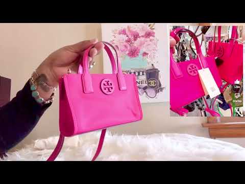 TORY BURCH MINI NYLON ELLA TOTE BAG MICRO TOTE REVEAL UNBAG UNBOX #toryburchbag #toryburch