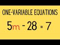 Understanding One-Variable Equations