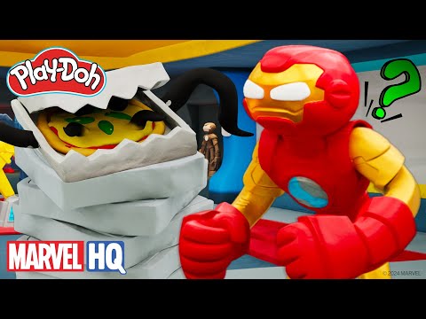 Venom revêt l'armure d'Iron Man ! | Play-Doh Marvel: DOH-ified Action Ep 4