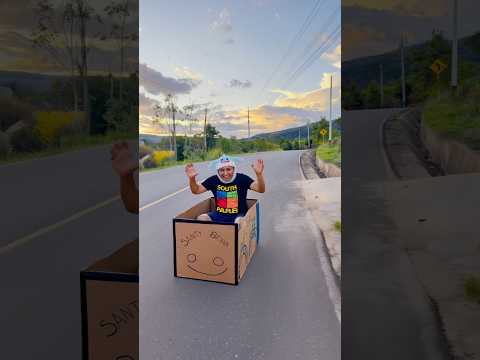 CONSTRUÍ UN CARRO DE CARTÓN #comedia