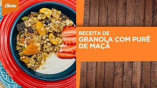 Receita: Aprenda a fazer essa granola com purê de maçã SAUDÁVEL (07/08/25)