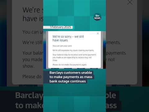 A major IT glitch is still affecting Barclays customers #itvnews #money #barclays #banking
