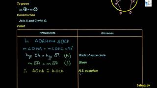 Theorem Chords Equidistance of Circle are Congruent