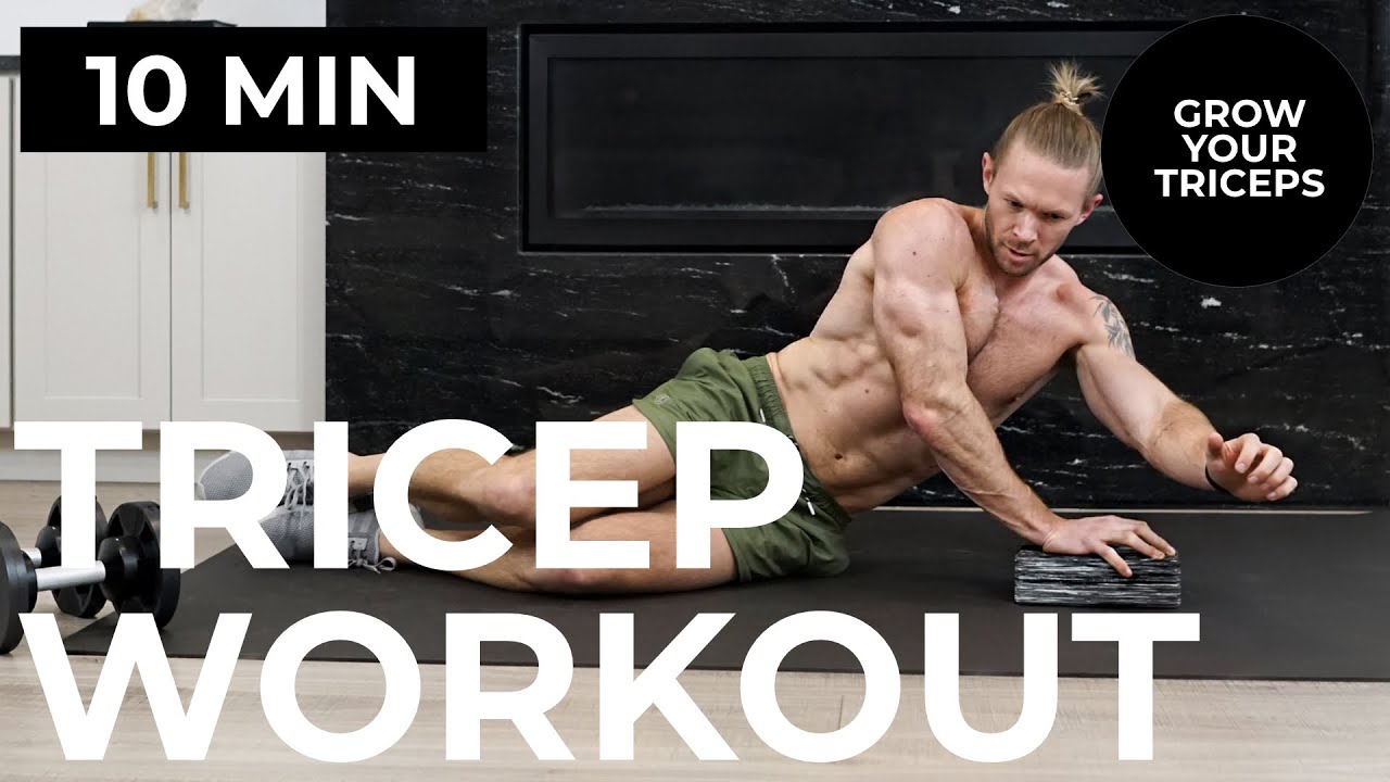 10 Min BODYWEIGHT + DUMBBELL Tricep Workout 16 Exercises for BIGGER TRICEPS - TIFF x DAN