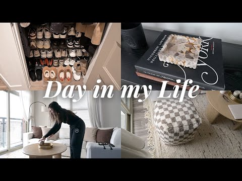 cozy snow day vlog ❄️ taking down xmas decor, target home haul, shoe closet organization & declutter