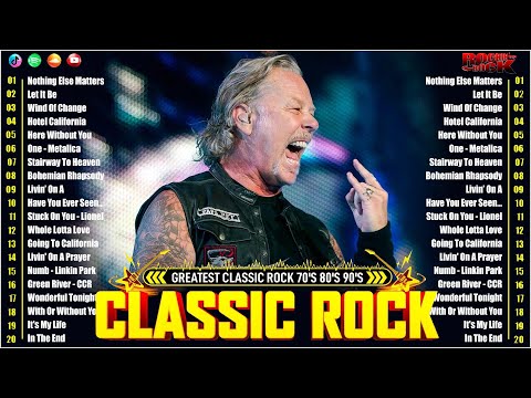 Top 100 Best Classic Rock Songs Of All Time 🔥 Queen, Nirvana, Scorpions, Aerosmith, ACDC, Bon Jovi