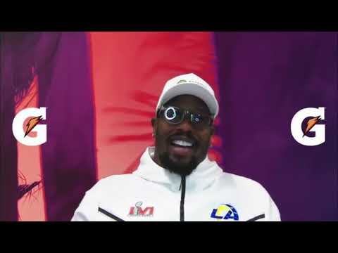 Rams OLB Von Miller On Returning To Super Bowl, Playing With Aaron Donald & Leonard Floyd video clip