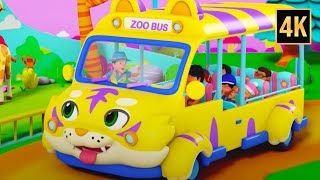 Wheels on the Bus Going to the Zoo, Nursery Rhymes & Songs for Kids