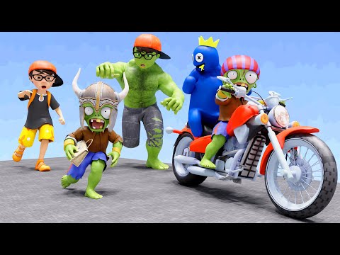 Scary Teacher 3D - NickHulk Brave Police vs Zombie Giant and Doll Squid Game Animation