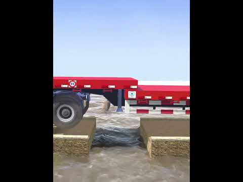 Spintires: MudRunner - Truck almost stuck on giant speed bump#mudrunner #simulation #truck #shorts