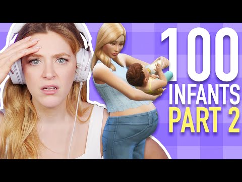 Can You Have 100 Babies In One Lifespan In The Sims 4? | 100 BABY CHALLENGE SPEEDRUN | Part 2