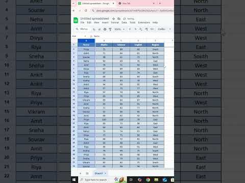 How to Freeze Row and Column in Google sheets| Google sheet tips for beginners |