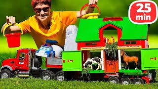 🚛🏠 ¡Un camión gigante transporta una casa! 😲✨ | Kapuki coches para niños