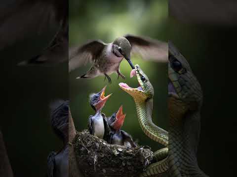 Mother Bird's Rage: Fierce Fight to Protect Her Babies어미새의 분노: 새끼를 지키기 위한 치열한 싸움