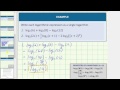 Logarithmic Properties and Simplifications
