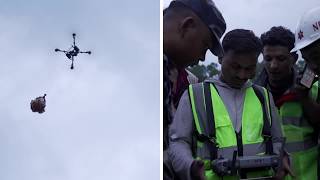 YouTube video thumbnail: Nepal Turns to Drones to get aid to Flood-Stranded Communities