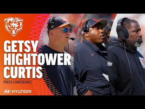 Getsy, Hightower, Curtis on making adjustments for Week 7 | Chicago Bears video clip