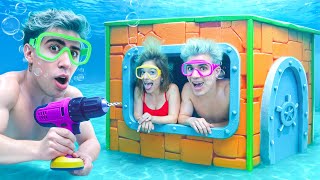24 HORAS EN BUNKER BAJO EL AGUA !!