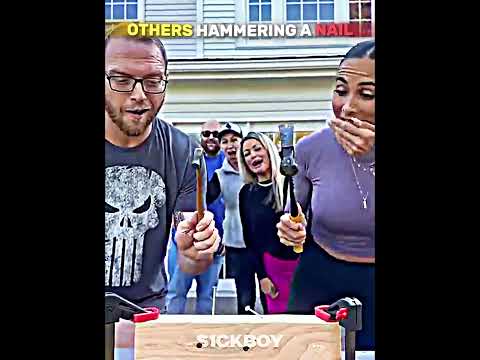 Others Hammering A Nail vs This GUY🤯🤯