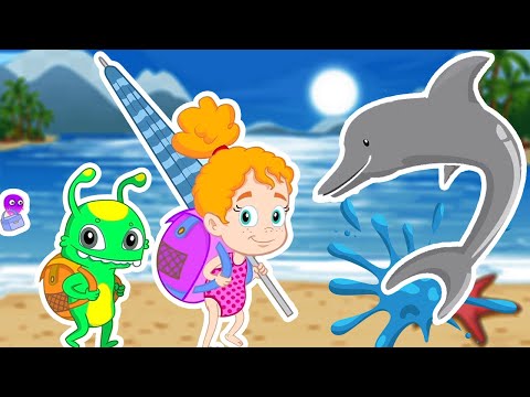 Groovy à la Plage! 🏖️ Sécurité Routière, Bain & Jeux Éducatifs 🎒🚦🛁