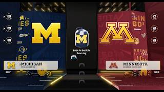 Michigan vs Minnesota NCAA 27 Dynasty Season 1