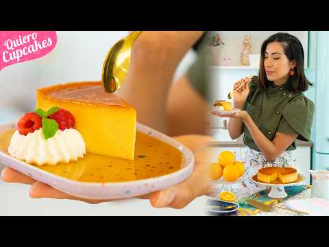 Flan de NARANJA Suave y Delicioso 🍊✨| Fácil y Rápido | QUIERO CUPCAKES