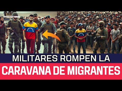 MILITARES MEXICANOS DESMANTELAN PRIMERA CARAVANA DEL 2025