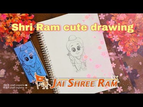 Tutorial: Siya Ram ji Cute drawing😍|| art and craft experts