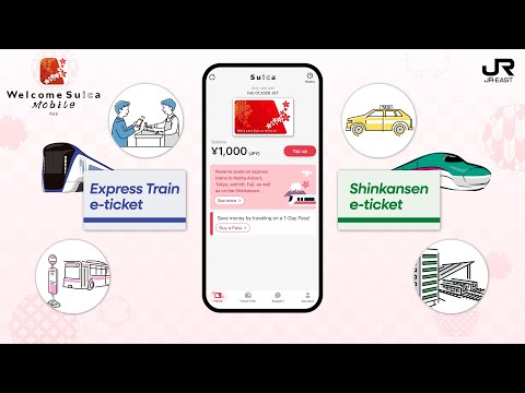 Get e-ticket via Welcome Suica Mobile