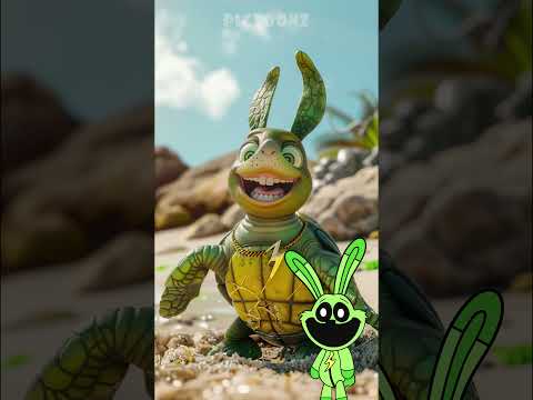 Poppy Playtime as TURTLE! ? [Chapter 3 Characters] (Cartoon Animation)